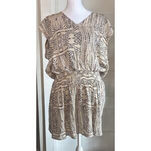 Kori America Dress Cream With Black Design Size L MSRP